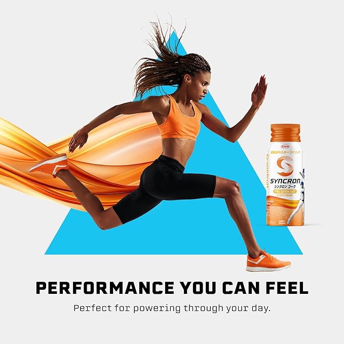 Syncron Pre Workout Sports Drink Endorsed by Shohei Ohtani, Aluminum Bottled, Sugar Free Pre