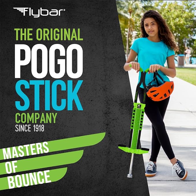 Flybar Master Pogo Stick for Kids Ages 9+, 80–160 lbs – Easy Grip Handles – Active Exercise Toy for