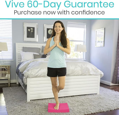 Vive Balance Pad - Foam Large Yoga Mat Trainer for Physical Therapy, Stability Workout, Knee and