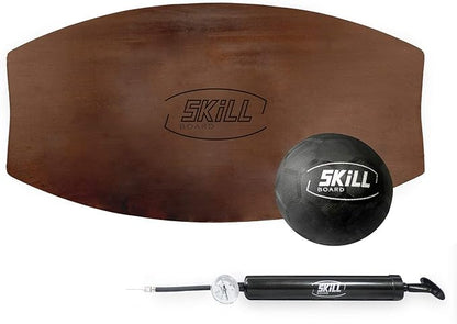 The Skill Board - Wooden Balance Board for Adults - Wobble Board for All Sports, Gym, Standing