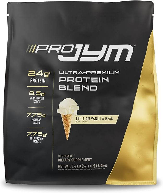 Pro JYM Tahitian Vanilla Protein Powder - Whey Protein Isolates, Casein, & Milk Protein, Lean