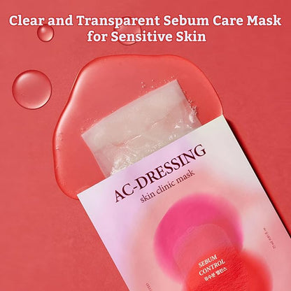 LEADERS AC-Dressing Skin Clinic Mask ??Soothing and Calming Sheet Mask for Sensitive, Acne-Prone