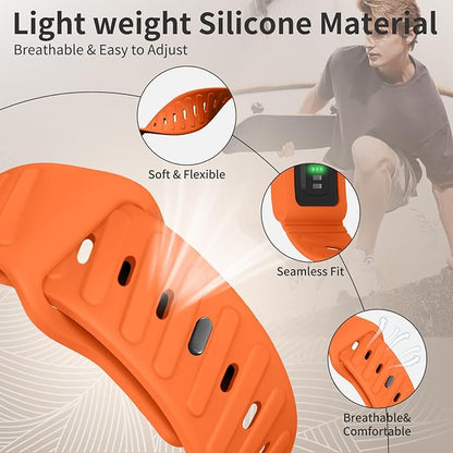 Silicone Sport Band Compatible with Whoop 4.0 Band for Men Women,Soft Comfort Durable Replacement