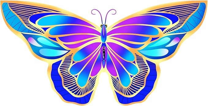 Xida Butterfly Kite for Kids & Adults, Easy to Fly, Ages 4-8, Large Kite with 300ft Handle, Perfect