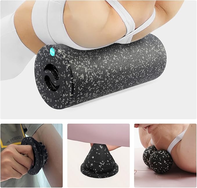 5-in-1 Foam Roller Set for Muscle Recovery ??Includes Yoga Roller, Massage Ball, Peanut Ball, Cone