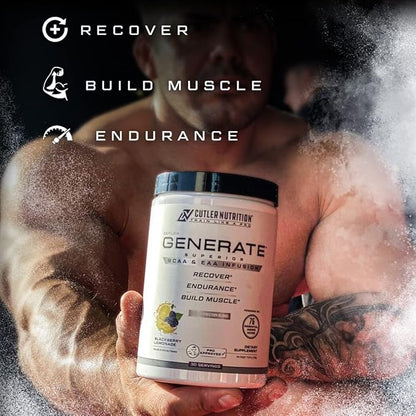 Cutler Nutrition Generate EAA and BCAA Powder: Best Branched Chain Amino Acids Supplement with