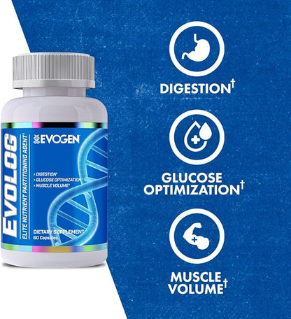 Evogen Evolog - Glucose Disposal Agent (GDA) & Elite Nutrient Partitioning | Mass Gainer & Weight