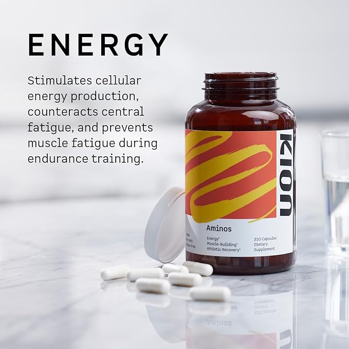 Kion Aminos Essential Amino Acids Capsules | The Building Blocks for Muscle Recovery, Reduced