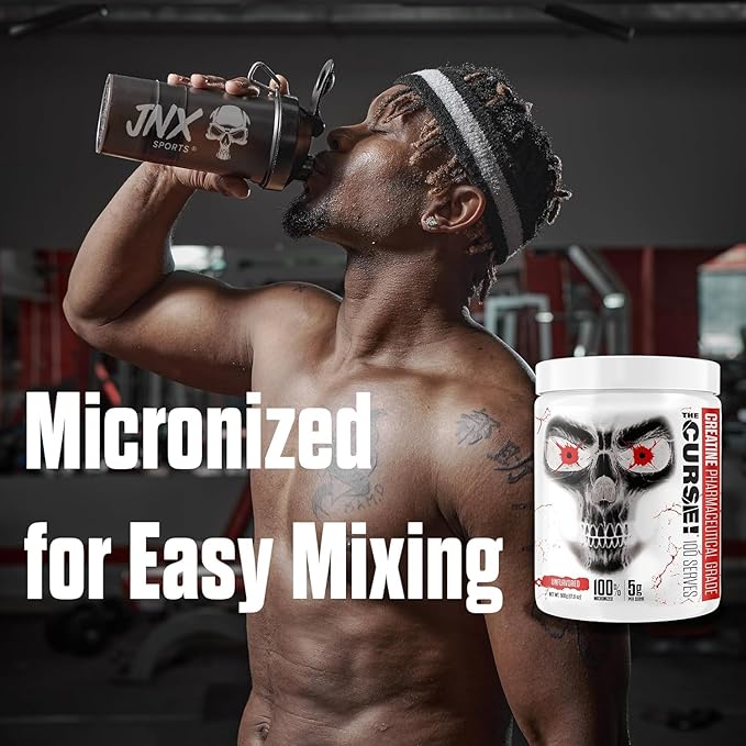 JNX SPORTS The Curse! Creatine Monohydrate Powder 100 Servings | Pure Micronized Creatine 5g Per
