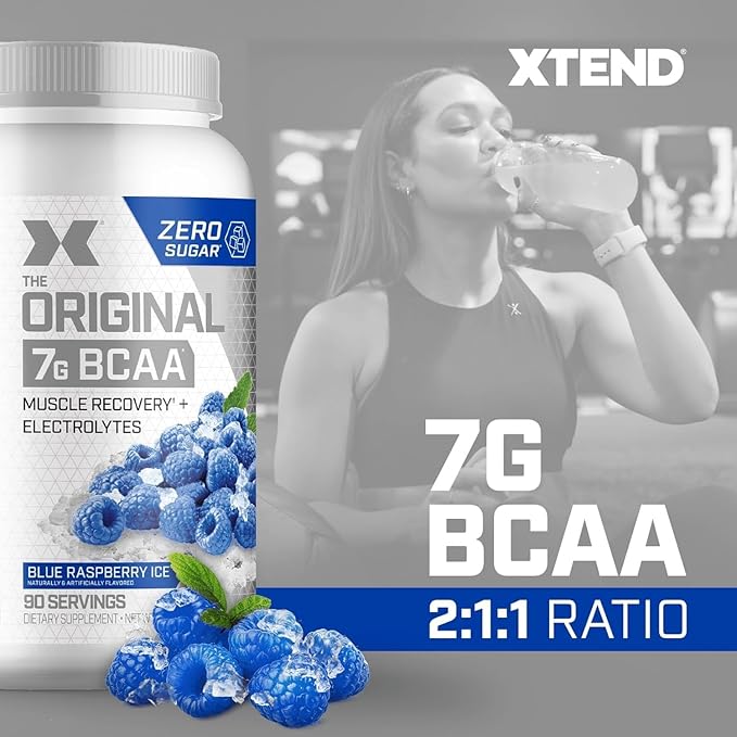 Xtend XTEND Original BCAA Powder 7g BCAA and 2.5g L-Glutamine, Sugar Free Post Workout Muscle
