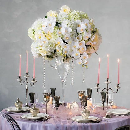 MTLEE Taper Candles 8/10/12 Multi Height Unscented Taper Candles 8 Burn Hours for Dinner Decorative