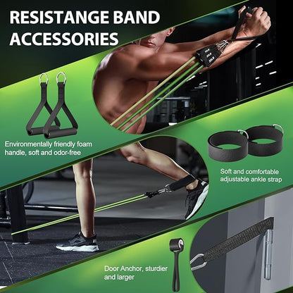 WHATAFIT Resistance Bands, Exercise Bands，Resistance Bands for Working Out, Work Out Bands with