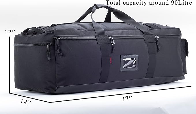 Large Military Duffle Bag Tactical Gear Load Out Bag Deployment Cargo Bag Travel Sports Equipment