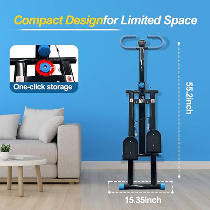 Stair Stepper for Home Vertical Climber, Foldable Full Body Exercise Aerobic Climbing Machines