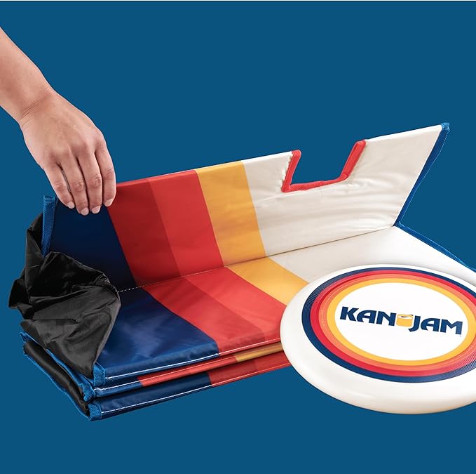 Kan Jam Pack 'n Go Travel - Foldable Outdoor Disc Toss Game for The Back Yard, Beach, Park