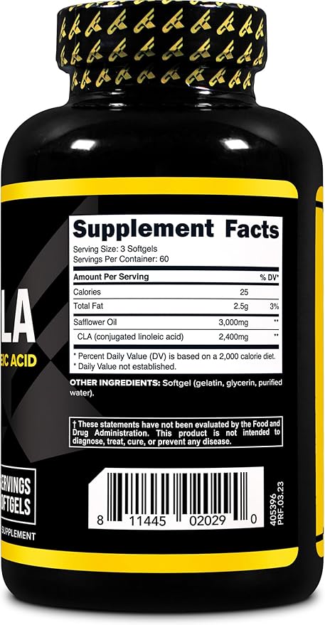Primaforce CLA 2400 mg per Serving (180 softgels) - Max CLA - for Men and Women, Non-Stimulating