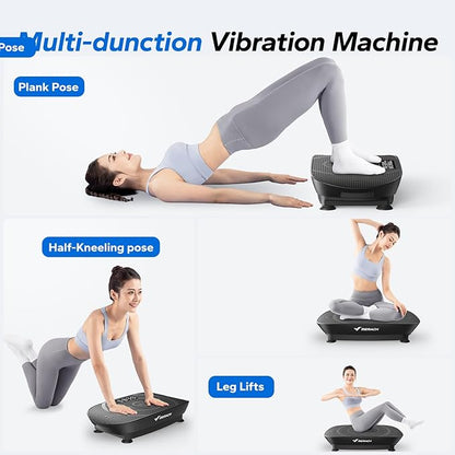 MERACH Vibration Plate Exercise Machine, Whole Body Workout Equipment for Women, Bluetooth and