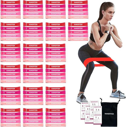100 PCS Bulk Resistance Bands, Loop Exercise Bands Set for Gym Members Sports Class Students Gift