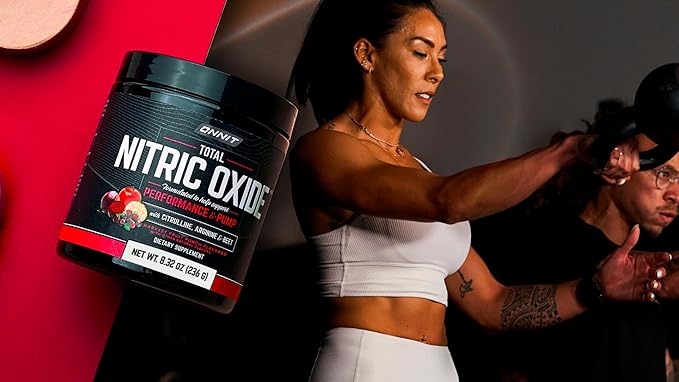 ONNIT Total Nitric Oxide Exercise Performance Powder, Harvest Fruit Punch Flavor, Caffeine-Free