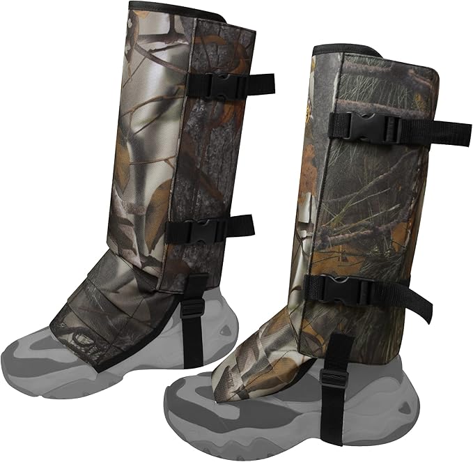 Snake Gaiters Leg Guards, Waterproof Snake Guards, Adjustable Snake Bite Protection for Lower Legs