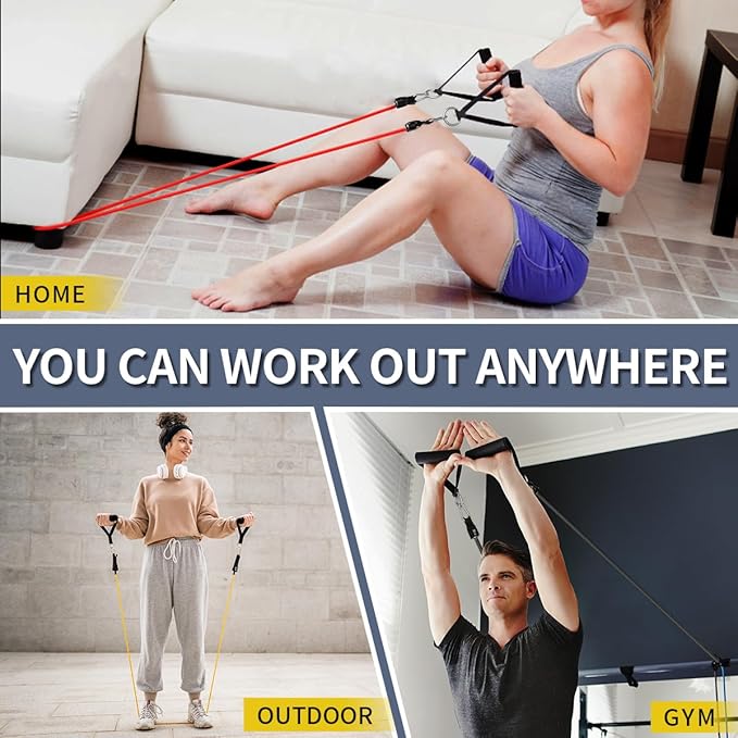 WHATAFIT Resistance Bands, Exercise Bands，Resistance Bands for Working Out, Work Out Bands with