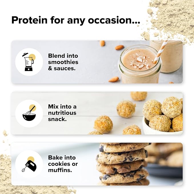 Complement Organic Vanilla Vegan Protein Powder (15 Servings) Low Carb, Low Calorie, Sugar Free