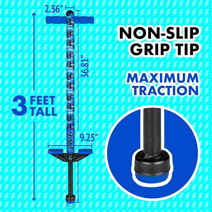 Flybar Pogo Stick for Kids, 40 to 80 Pounds, Perfect for Beginners, Easy Grip Foam Handles
