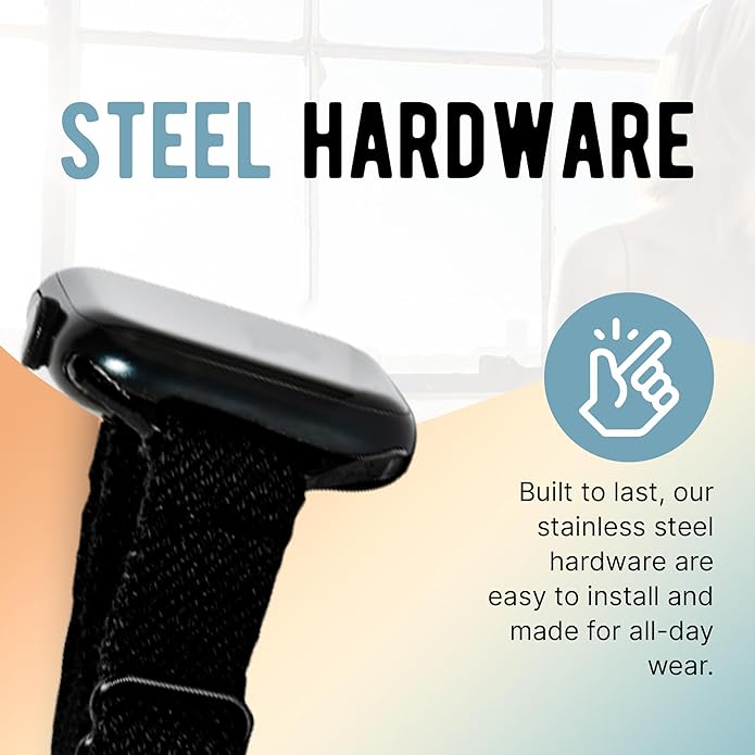 Braxley Bands - Organic Cotton Watch Bands For Women and Men, Compatible With All Apple Watch Sizes