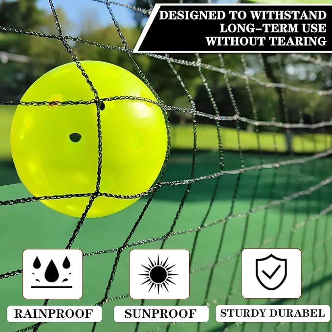 Pickleball Net for Driveway, Portable Pickleball Net System with Regualtion Size 22FT Pickle Ball