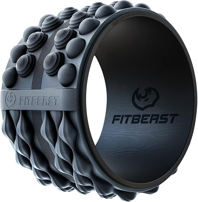 FitBeast Back Roller, Back Wheel Foam Roller - Targeted Muscle Roller for Deep Tissue Massage, Back