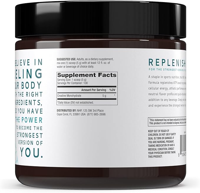 Dr. Mercola Pure Power Creatine Monohydrate - Supports Strength & Performance - Unflavored - NSF