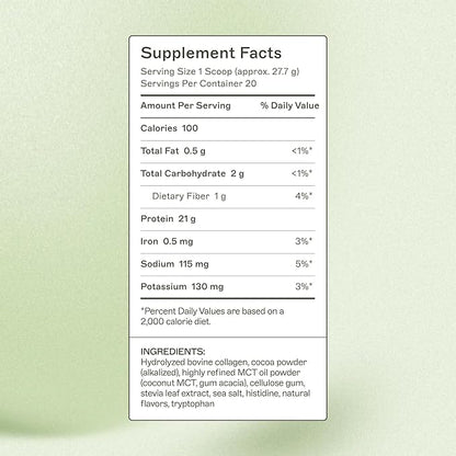 Amy Myers MD Paleo Protein Powder - Mocha Latte, 20 Servings - Collagen-Based Gut Function Support