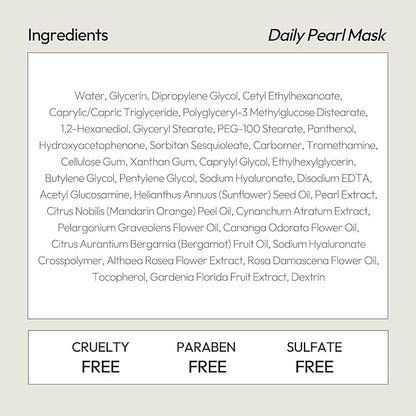 LAPCOS Pearl Sheet Mask, Daily Face Mask with Probiotics to Clarify Skin, Korean Beauty Favorite