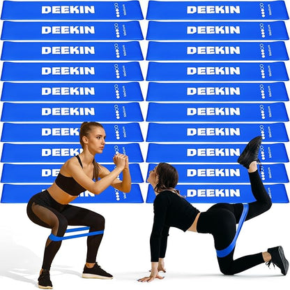 Deekin 20 Pcs Resistance Bands Resistance Loop Exercise Bands Exercise Equipment Elastic Drap Ring