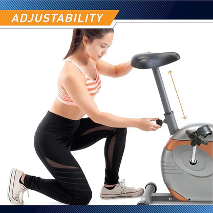 Marcy Home Fitness Personal Exercise Bike with Adjustable Magnetic Resistance for Cardio Workout