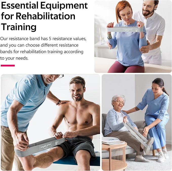 Fabric Resistance Bands for Working Out - Booty Bands for Legs -Glutes Training for Women and Men