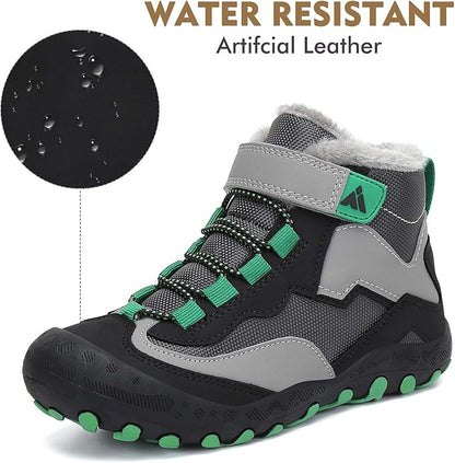 Mishansha Kids Hiking Boots Toddler Girls Boys Hiking Shoes Water-Resistant Anti-Collision Non-Slip