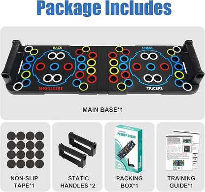Solid Push Up Board 15 in 1 Home Workout Equipment Multi-Functional Pushup Stands System Fitness