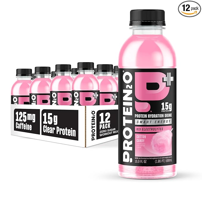 Protein2o 15g Whey Protein Isolate Hydration Drink Plus Energy & Focus, 350mg of Electrolytes