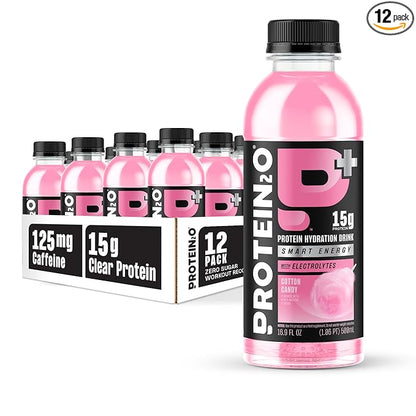 Protein2o 15g Whey Protein Isolate Hydration Drink Plus Energy & Focus, 350mg of Electrolytes
