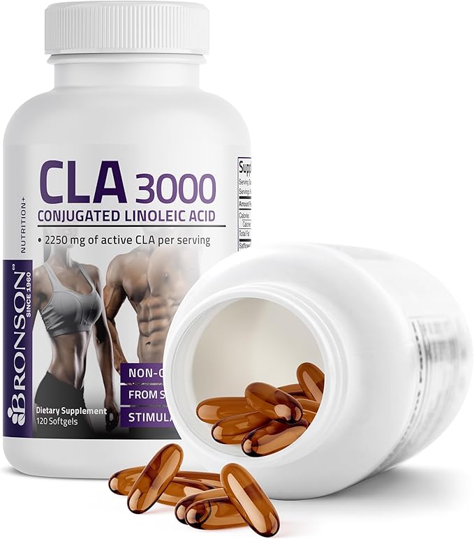 Bronson CLA 3000 Extra High Potency Supports Healthy Weight Management Lean Muscle Mass