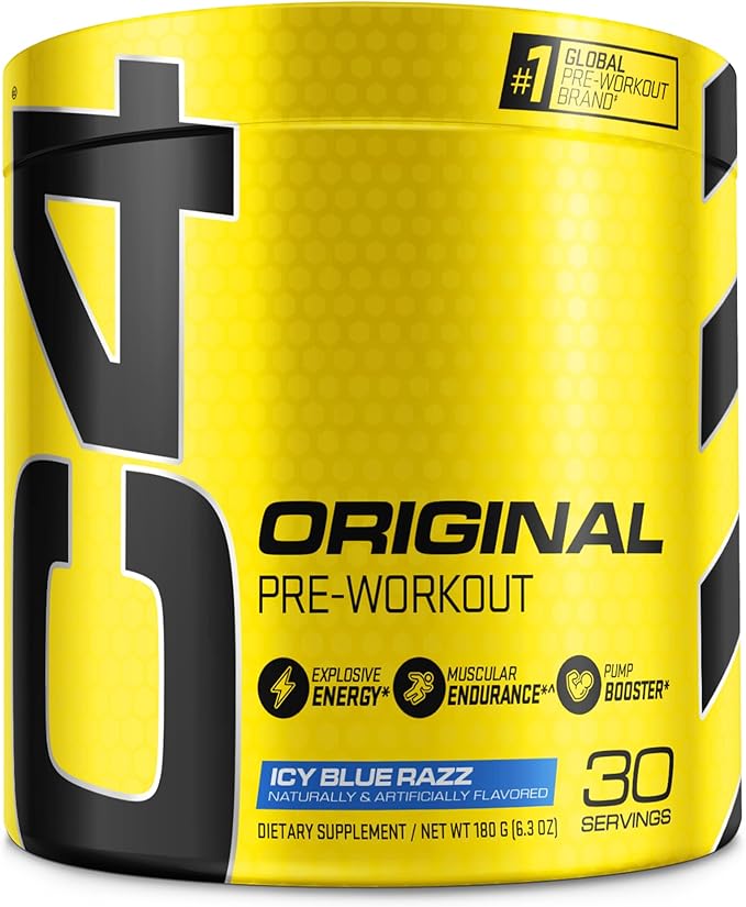 Cellucor C4 Original Pre Workout Powder ICY Blue Razz | Vitamin C for Immune Support | Sugar Free