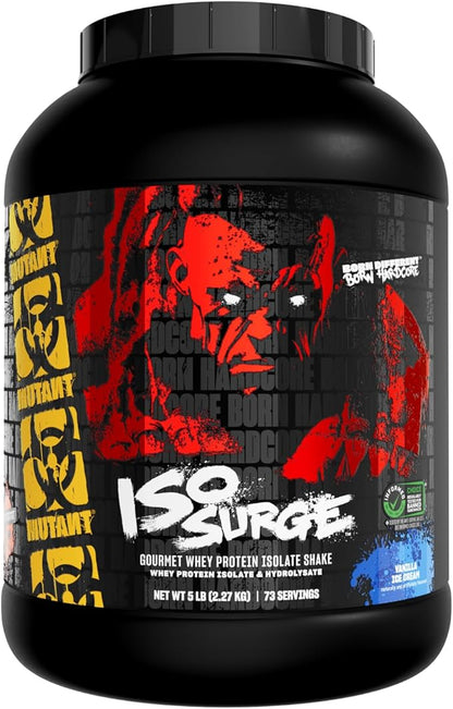 Mutant ISO Surge Whey Protein Isolate Powder Acts Fast to Help Recover, Build Muscle, Bulk and