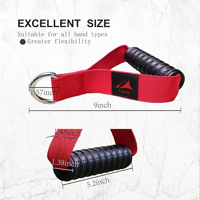 Heavy Duty Gym Workout Handles Attachment for Cable Machine,Resistance Band,Pulley System Home