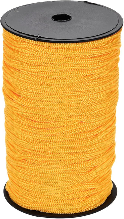 MECCANIXITY 3/16 Inch Polypropylene Rope Braided Ropes, 328ft Nylon Rope Hollow Utility Cord for