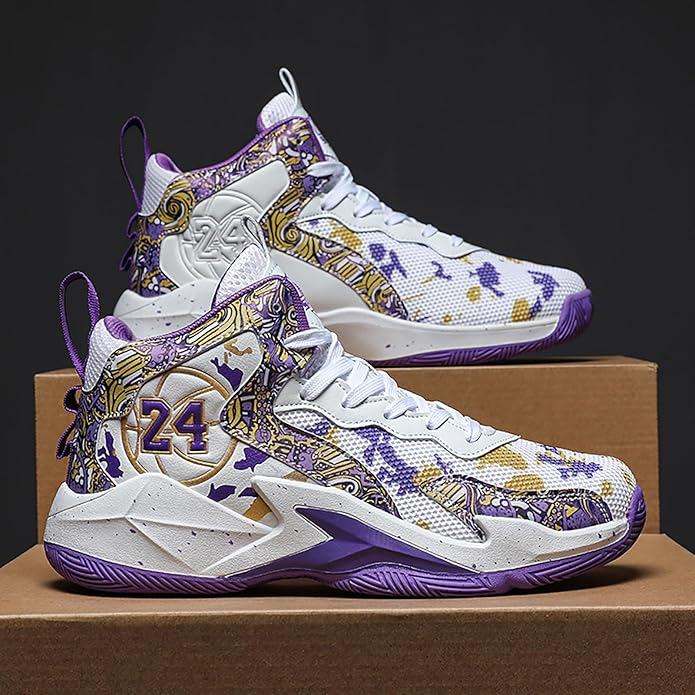 Boys Basketball Shoes Breathable Indoor Athletic Shoes Youth Outdoor Fashion Sneakers Comfortable