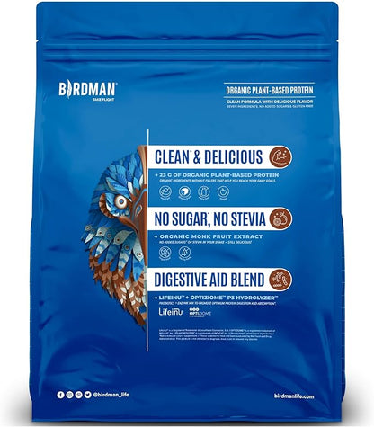 Falcon Vegan Protein Powder Organic, Stevia & Sugar Free, Plant Based Protein, Low Carb, Dairy