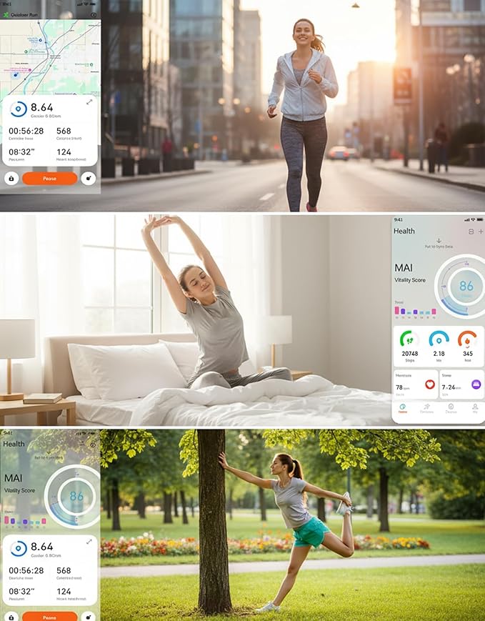 Fitness Tracker for Women Men, Fitness Watches with Heart Rate SpO2 Sleep Tracking,16 Sports Modes