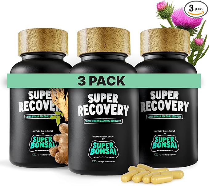 SuperBonsai Super Recovery Capsules for Post Celebration and Morning Relief - All Natural Holistic
