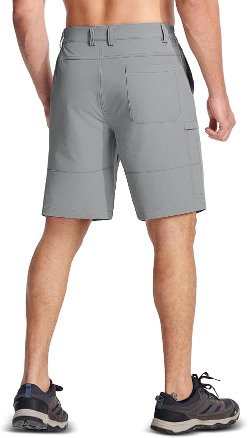 MAGCOMSEN Men's Hiking Cargo Shorts Quick Dry Lightweight 9" Golf Shorts Summer Casual Work Outdoor